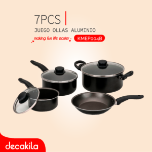 DECAKILA JUEGO OLLAS ALUMINIO 7PCS