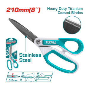 TIJERA ACERO INOXIDABLE + TITÁNIO 8" TOTAL