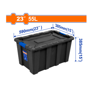 CAJA PLÁSTICA WADFOW NEGRA 59X38.5X38.5CM