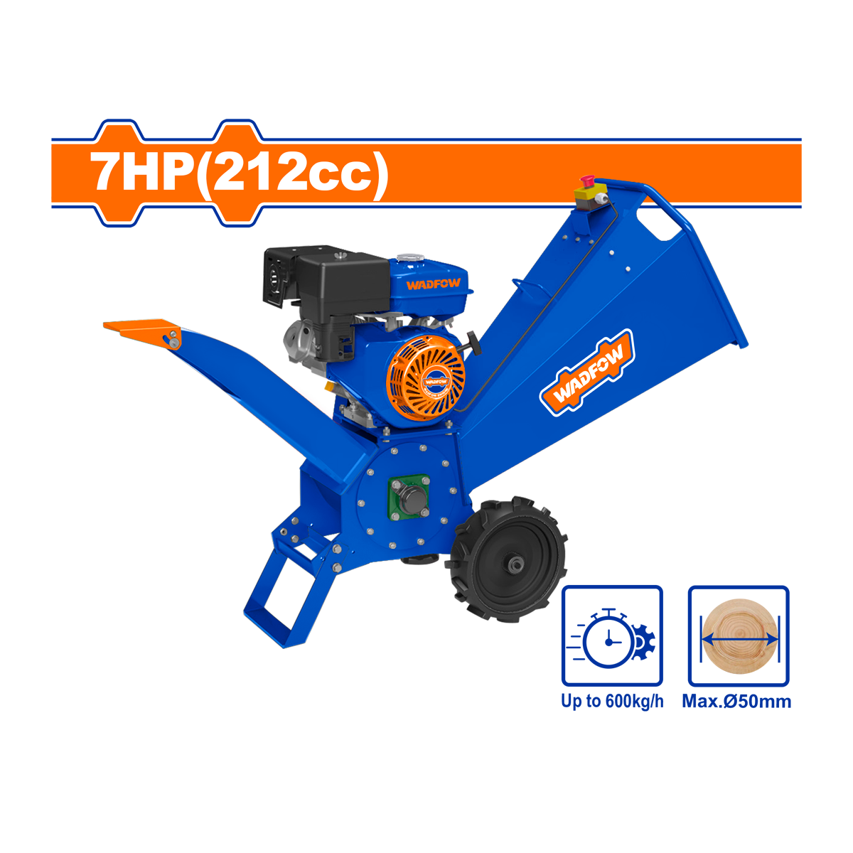 TRITURADOR RAMAS WADFOW 7HP-212CC