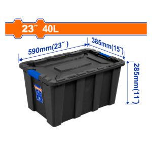 CAJA PLÁSTICA WADFOW NEGRA 59X38.5X28.5CM