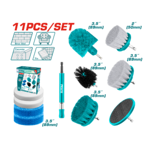SET CEPILLOS MULTIUSOS TOTAL P/TALADRO 11PCS