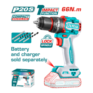 HE/TALADRO TOTAL 20V 1/2 66NM IMPAC 3000RPM S/