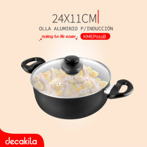 DECAKILA OLLA ALUMINIO P/INDUCCIÓN 24X11CM