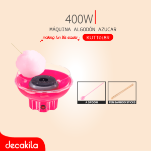 DECAKILA MÁQUINA ALGODÓN AZUCAR 400W