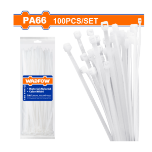 AMARRA PLÁSTICA BLANCA WADFOW 04" 2.5 X 100 X 100PCS