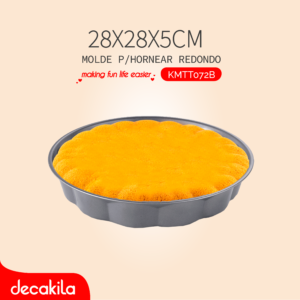 DECAKILA MOLDE P/HORNEAR REDONDO 28X28X5CM