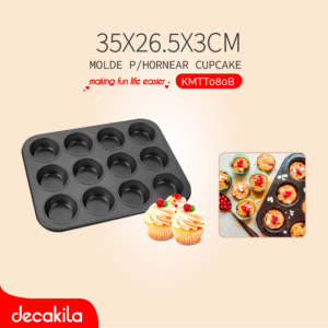 DECAKILA MOLDE P/HORNEAR CUPCAKE 35X26.5X3CM