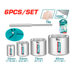 JUEGO BROCA SIERRA DIAMANTE TOTAL 6PCS