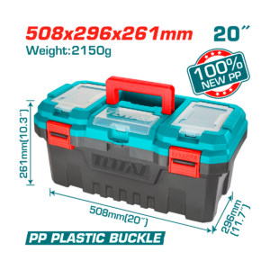CAJA HERRAMIENTAS TOTAL PLÁSTICA 51X30X26