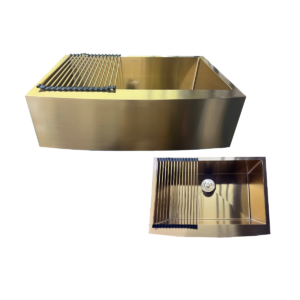 FREGADERO GRACIELA SUBMONTAR 1 TANQUE ORO 76 x 53 25.5