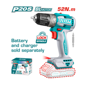 HE/TALADRO TOTAL 20V 3/8" 52NM S/BAT