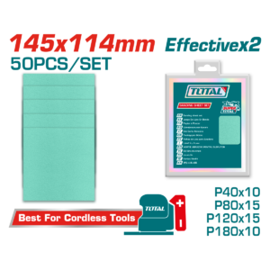 LIJA PLIEGO TOTAL IND 5.5X4.5" 50PCS VARIOS
