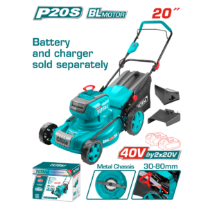 MÁQUINA CORTAR ZACATE TOTAL 40V 5.0 AH S/BAT