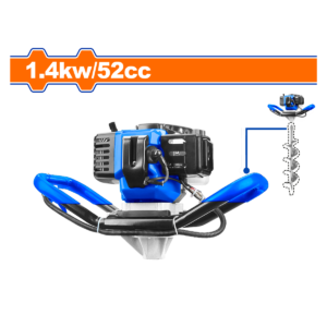 BARRENADOR GASOLINA CON BROCA WADFOW 52CC/1.4KW