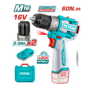 HE/TALADRO TOTAL 16V 1/2" C/2 BAT