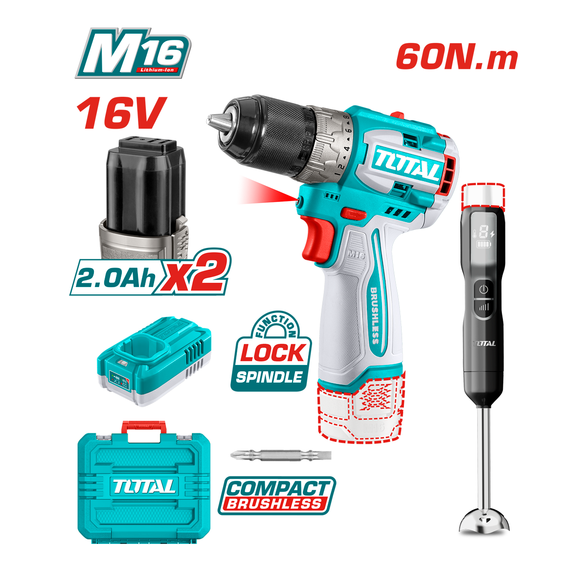 HE/COMBO TALADRO TOTAL 16V