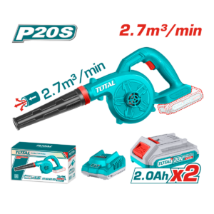 HE/SOPLADORA TOTAL 20V C/2BAT 18000RPM
