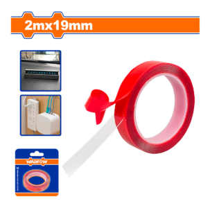 CINTA ADHESIVA DOBLE CARA WADFOW 3/4X2M