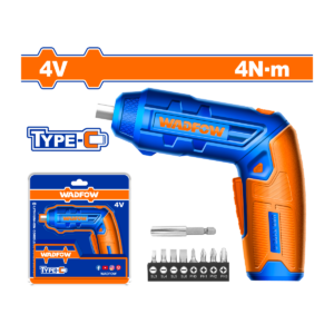 HE/DESATORNILLADOR BATERÍA WADFOW 4V 1/4"
