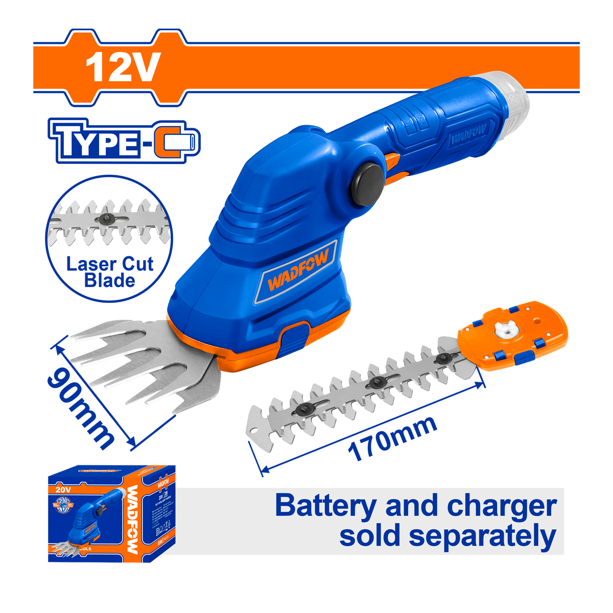 HE/CORTACETOS WADFOW BATERÍA 12V