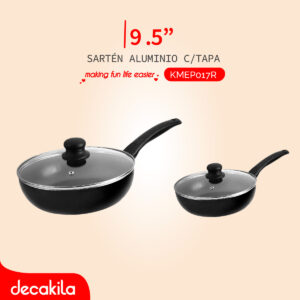 DECAKILA SARTÉN ALUMINIO C/TAPA 9.5"