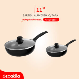 DECAKILA SARTÉN ALUMINIO C/TAPA 11"