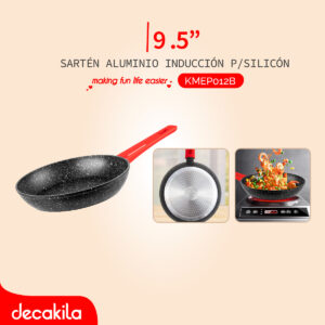DECAKILA SARTÉN ALUMINIO INDUCCIÓN P/SILICÓN 9.5"