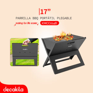 DECAKILA PARRILLA BBQ PORTÁTIL PLEGABLE 17"