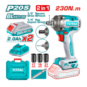 HE/PISTOLA IMPACTO TOTAL 1/2 20V 230NM 2BA