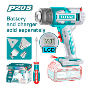 HE/PISTOLA CALOR TOTAL 20V DIGITAL S/BAT