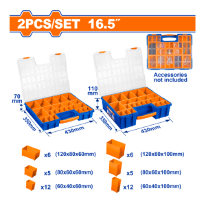 CAJA ORGANIZADORA WADFOW 2 PCS