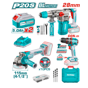 HE/COMBO TALADRO + ROTOMARTILLO TOTAL 20V