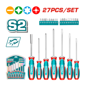 JUEGO DESATORNILLADOR TOTAL 27 PCS