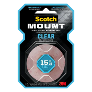 3M CINTA DOBLE CARA TRANSPARENTE 1.52M X 1"