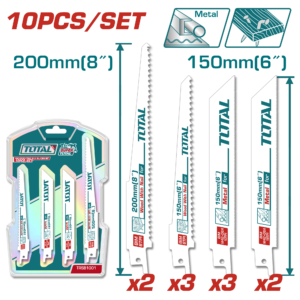JUEGO DE HOJAS DE SIERRA SABLE TOTAL 10PCS