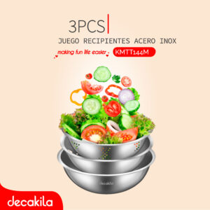 DECAKILA JUEGO RECIPIENTES ACERO INOX 3PCS
