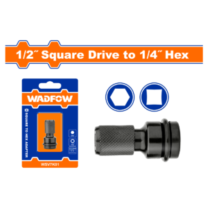 ADAPTADOR PUNTA WADFOW HEXAGONAL 1/4 A ESPIGA 1/2