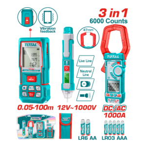 HE/COMBO MEDIDOR LASER TOTAL + TESTER