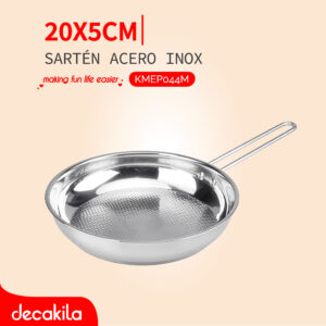 DECAKILA SARTÉN ACERO INOX 20X5CM