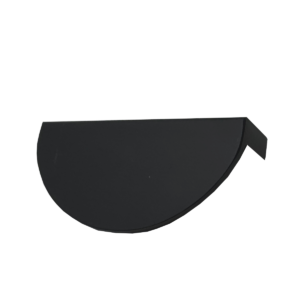 AGARRADERA SEMICIRCULAR NEGRO 64MM/80MM