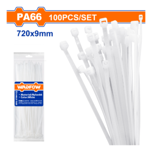 AMARRA PLÁSTICA BLANCA WADFOW 28" 100 PCS