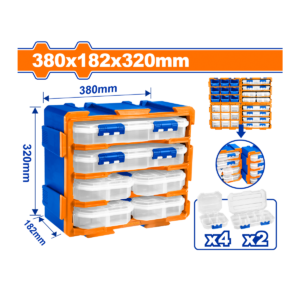 CAJA ORGANIZADORA WADFOW 6PCS