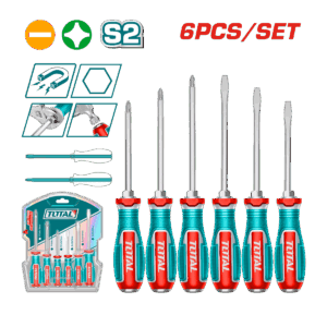 JUEGO DESATORNILLADOR TOTAL ERGONÓMICOS 6PCS