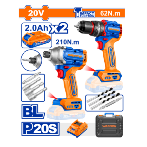 HE/COMBO TALADRO WADFOW 20V 2PC