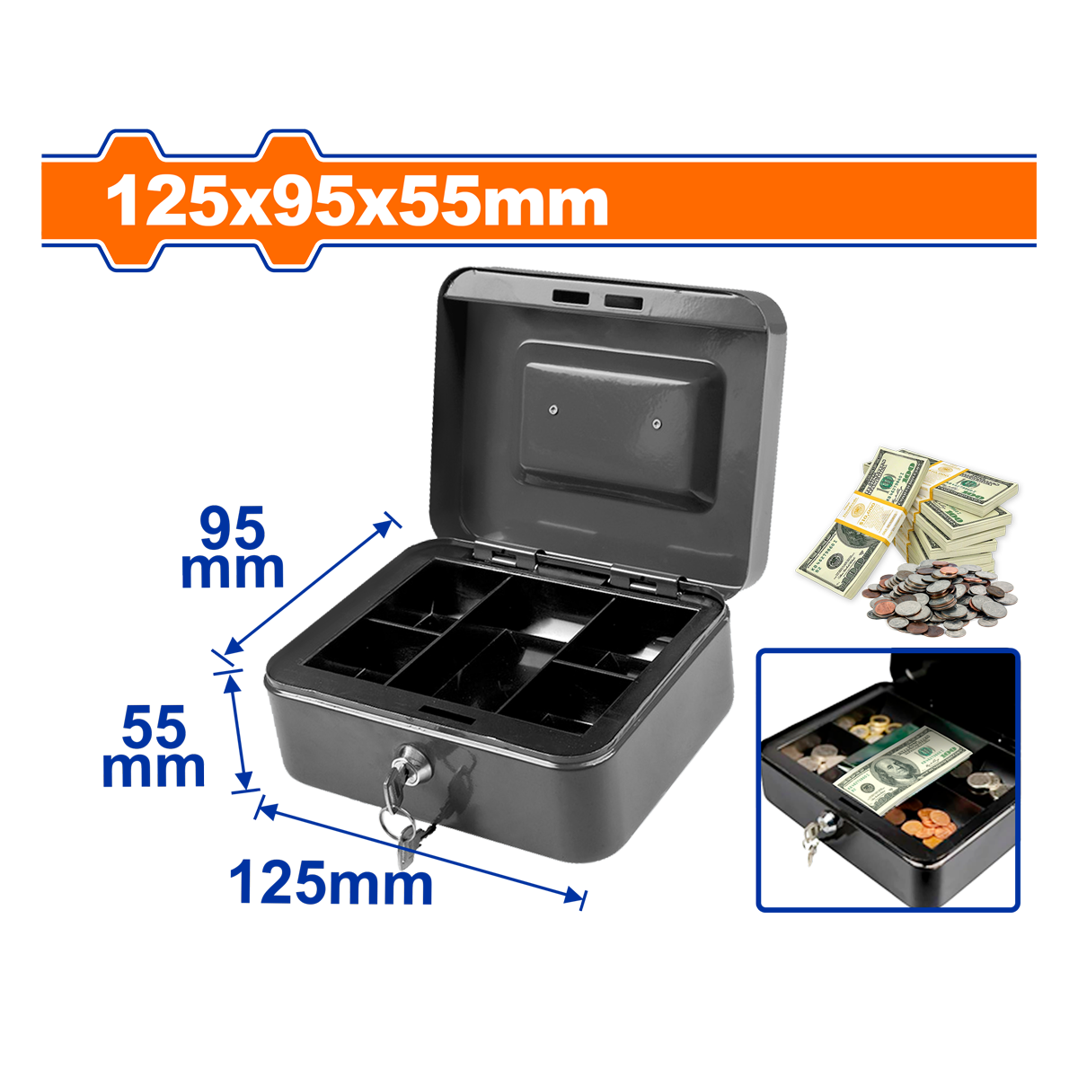 CAJA DINERO WADFOW 12.5X9.5X5.5CM
