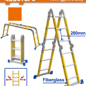 ESCALERA FIBRA VIDRIO WADFOW MULTIUSO 4X3 150KG