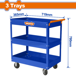 CARRO ORGANIZADOR WADFOW METAL 3 NIVEL 72X36X66