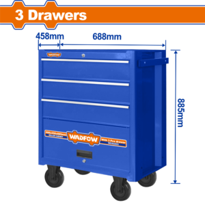 CARRO ORGANIZADOR WADFOW METAL 3 GAV 59X41X11