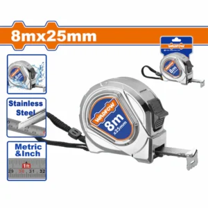 CINTA METRICA ACERO INOX WADFOW 8MX25MM